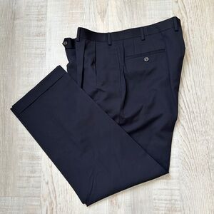 36x30L Dress Pants Ralph Lauren Classic Blue 100% Wool